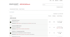 Desktop Screenshot of forum.graphisoft.de