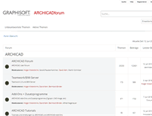 Tablet Screenshot of forum.graphisoft.de